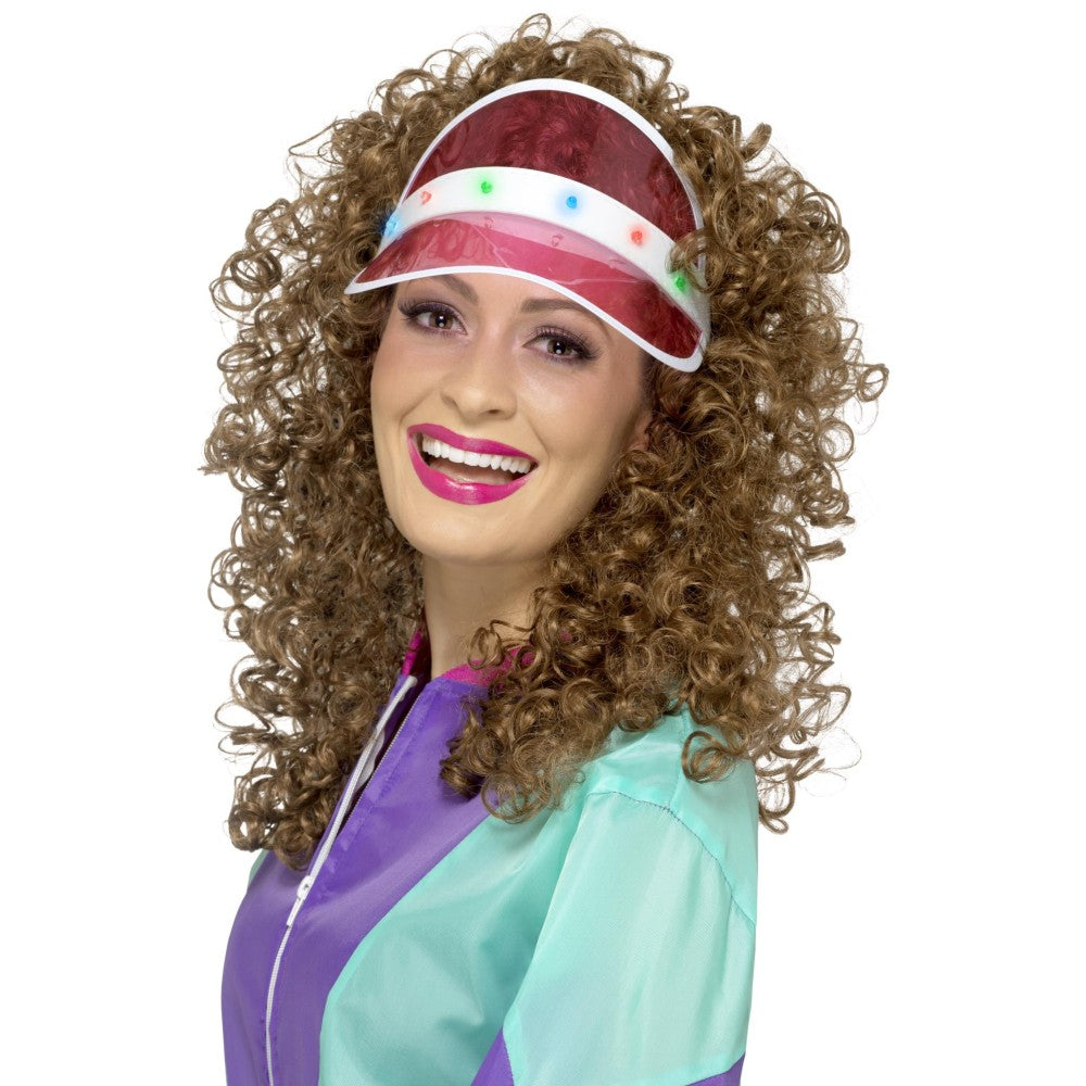 80s Light Up Visor | Pink