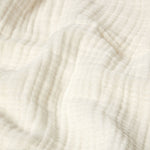 Pure Handmade Cotton Muslin Bed Throw Blanket (127 X 180 Cm) | 125cm x 180cm | White