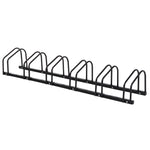 Bike Rack Floor Stand 6 Racks | Black