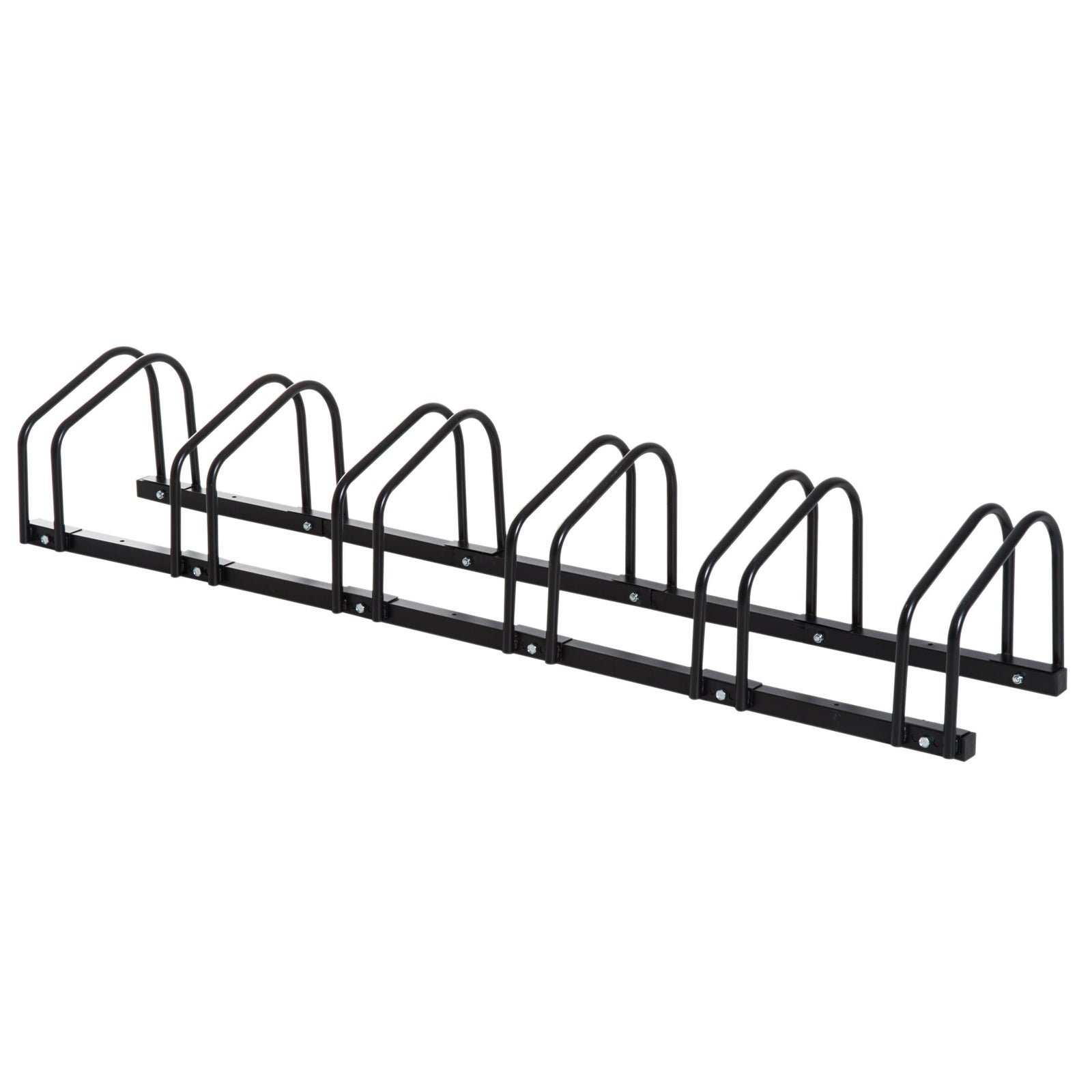 Bike Rack Floor Stand 6 Racks | Black