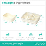 Livivo 4 Compartment Snack Organiser Box Bpa Free Container