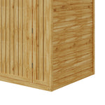 Outdoor Fir Wood Bicycle & Garden Shed – Sloped Asphalt Roof, Lockable Door, Natural Wood, Floor Included | Large | Natural