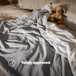 Single Sherpa Fleece Blanket - Misty Grey