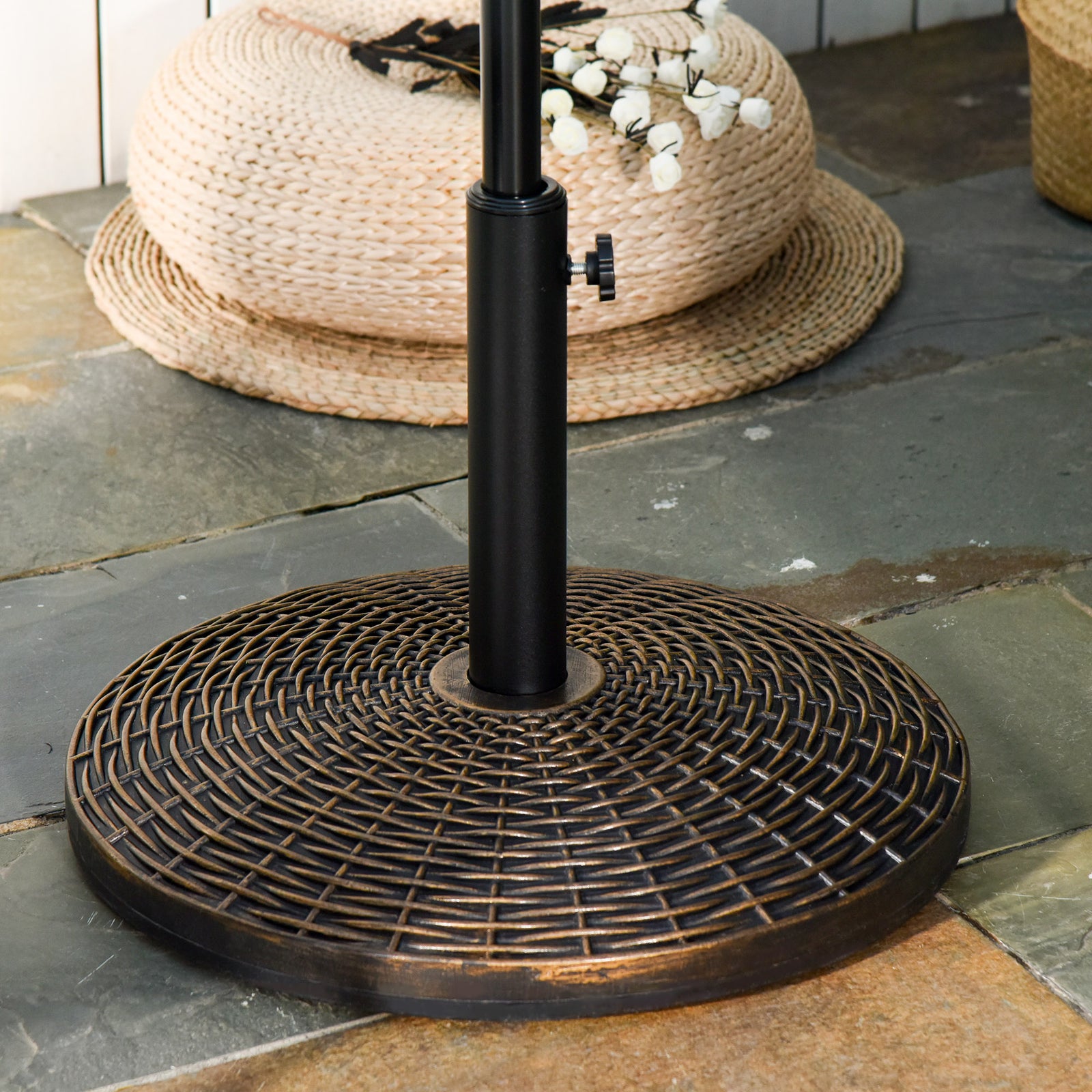 25kg Parasol Base, Antique Bronze