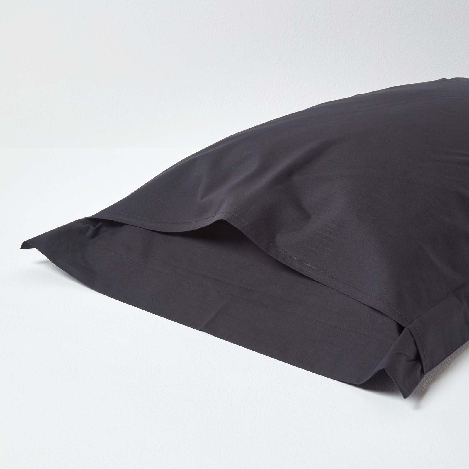 Egyptian Cotton Oxford Pillowcase 200 Tc | 48 x 74cm | Black