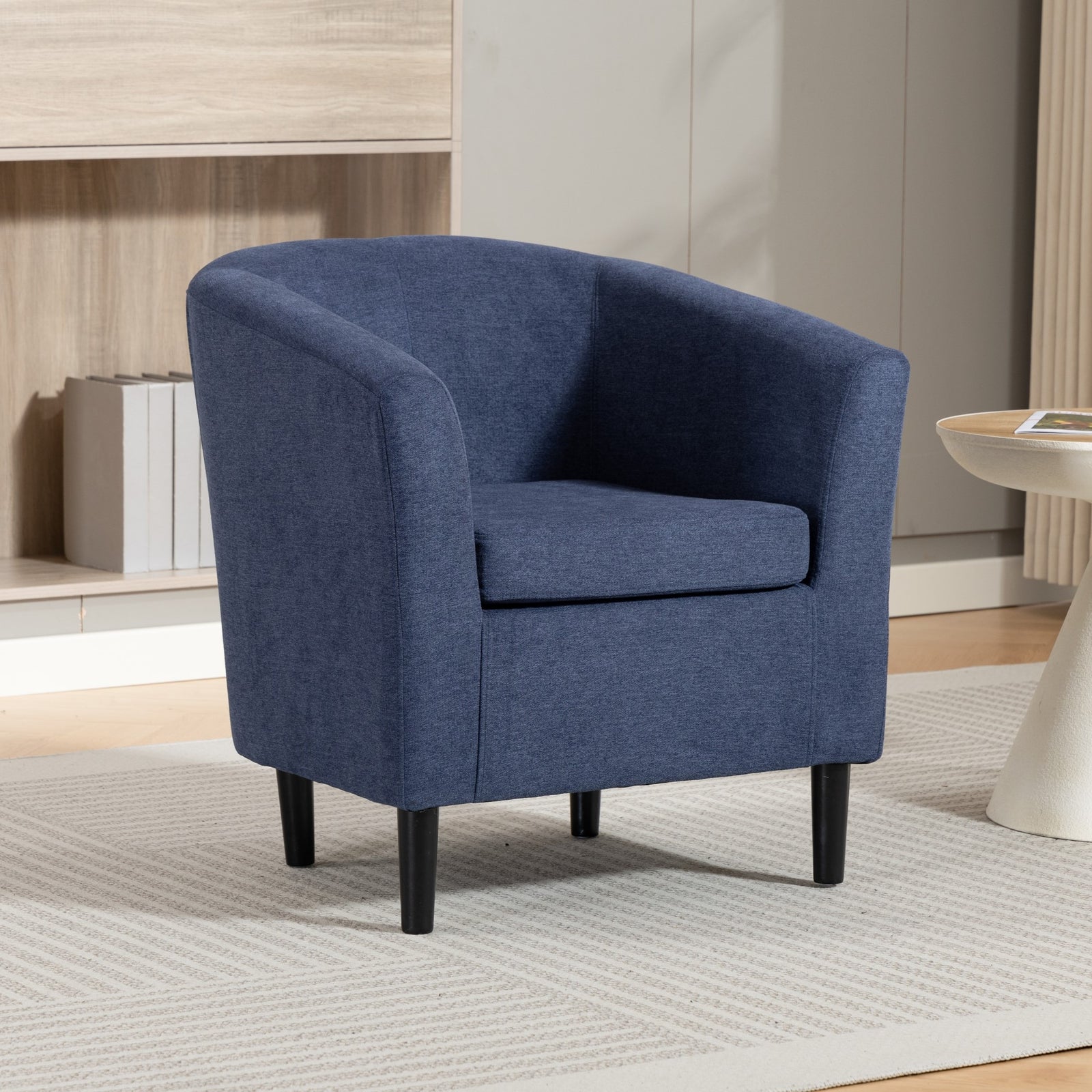Beulah Fabric Accent Chair | Denim