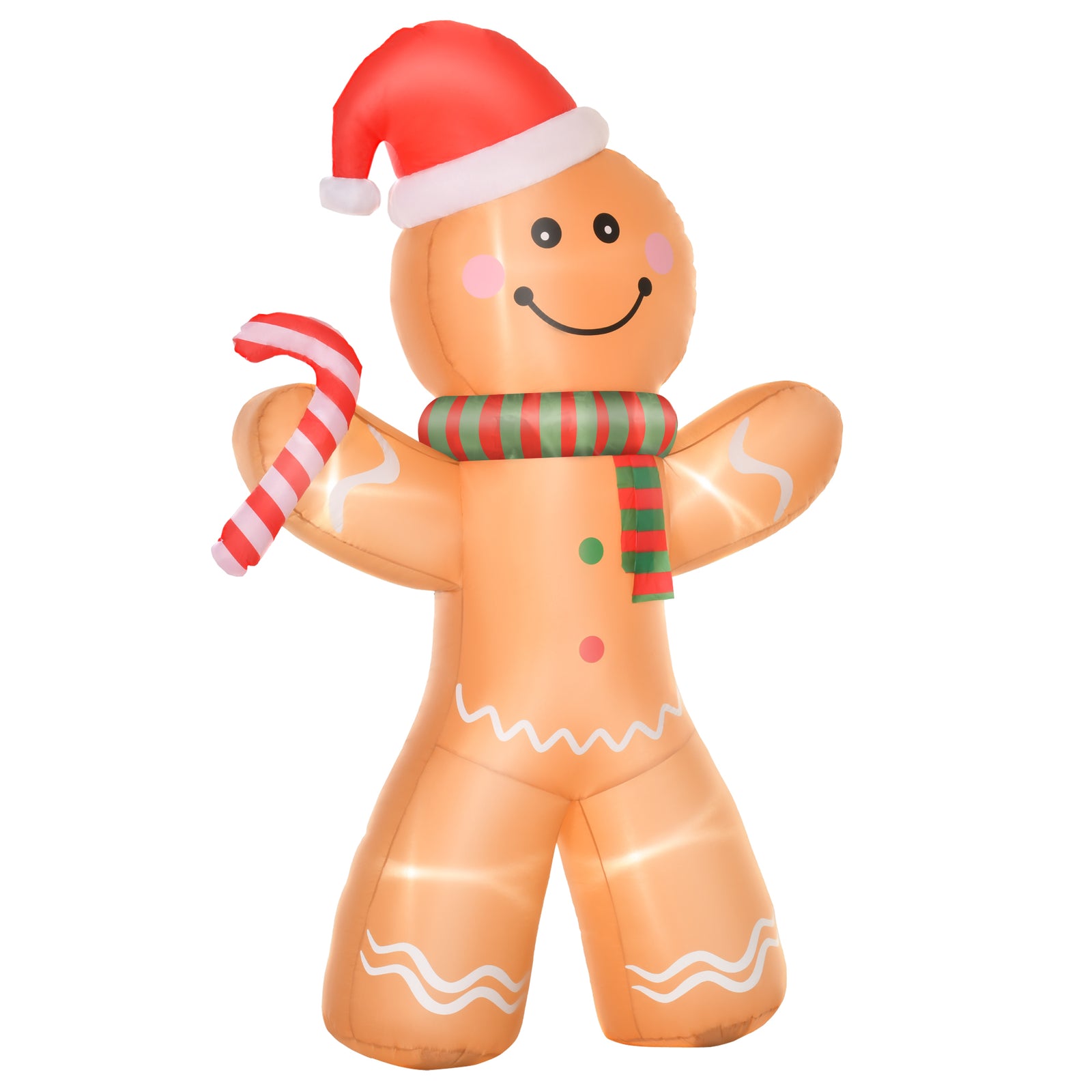 8ft Christmas Inflatable Gingerbread Man Lighted  Outdoor