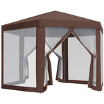 Hexagonal Garden Gazebo Party Tent Patio Marquee Canopy