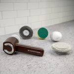 Horsepower Handheld Portable Rechargeable Power Scrubber | Brown