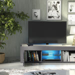 Loom Tv Unit 130cm With Led Lights | Dark Grey