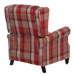 Elegant Wingback Recliner Armchair | Red