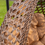 Henley Double Swing Egg Pod Chair | Brown