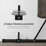 00bk Foldable Adjustable Punch Bag Stand | Black