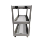 Tool Storage Heavy Duty Durable Garage Trolley Workshop 3 Tier Wheel Cart Shelf | Grey