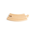 12 Short Curve Track Pieces for Wooden Train Sets