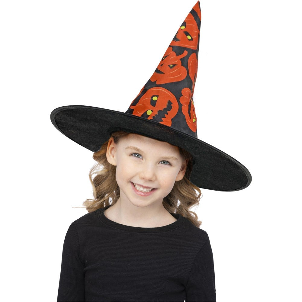 Kids Pumpkin Witch Hat