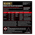 Mouse And Rat Killer Plus Rodent Control Poison 8 Sachets | 8 Sachets | Green