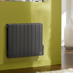 1500w 9-fin Oil-filled Radiator Space Heater With Led Display, 7-day/24-hour Timer, Adjustable Thermostat & Overheat Protection