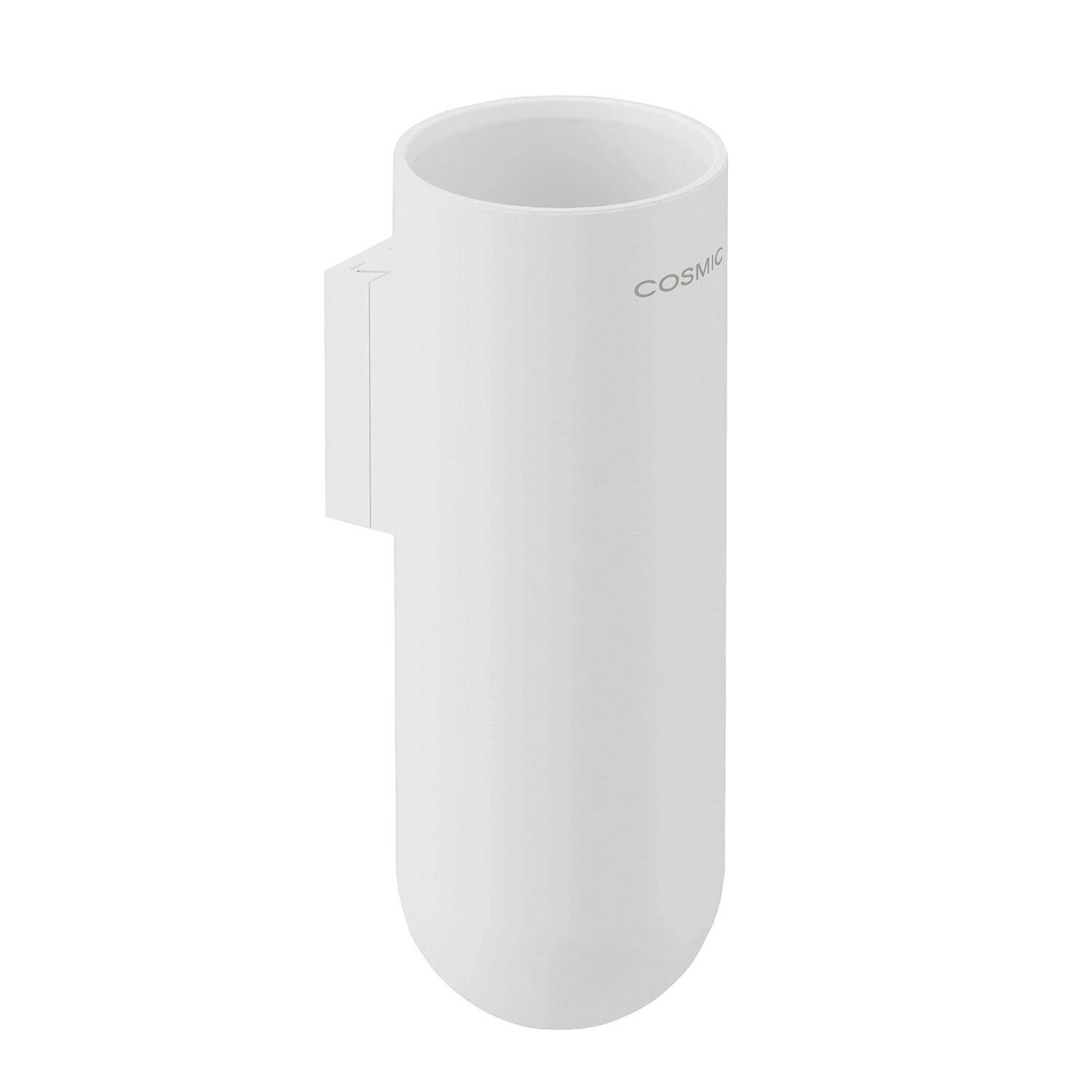 Wall Mounted Toothbrush Holder, Bathroom Tumbler, White Geyser Collection