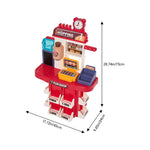 Children Pretend Supermarket Shopping Playset 48pcs Toy Accessory Set