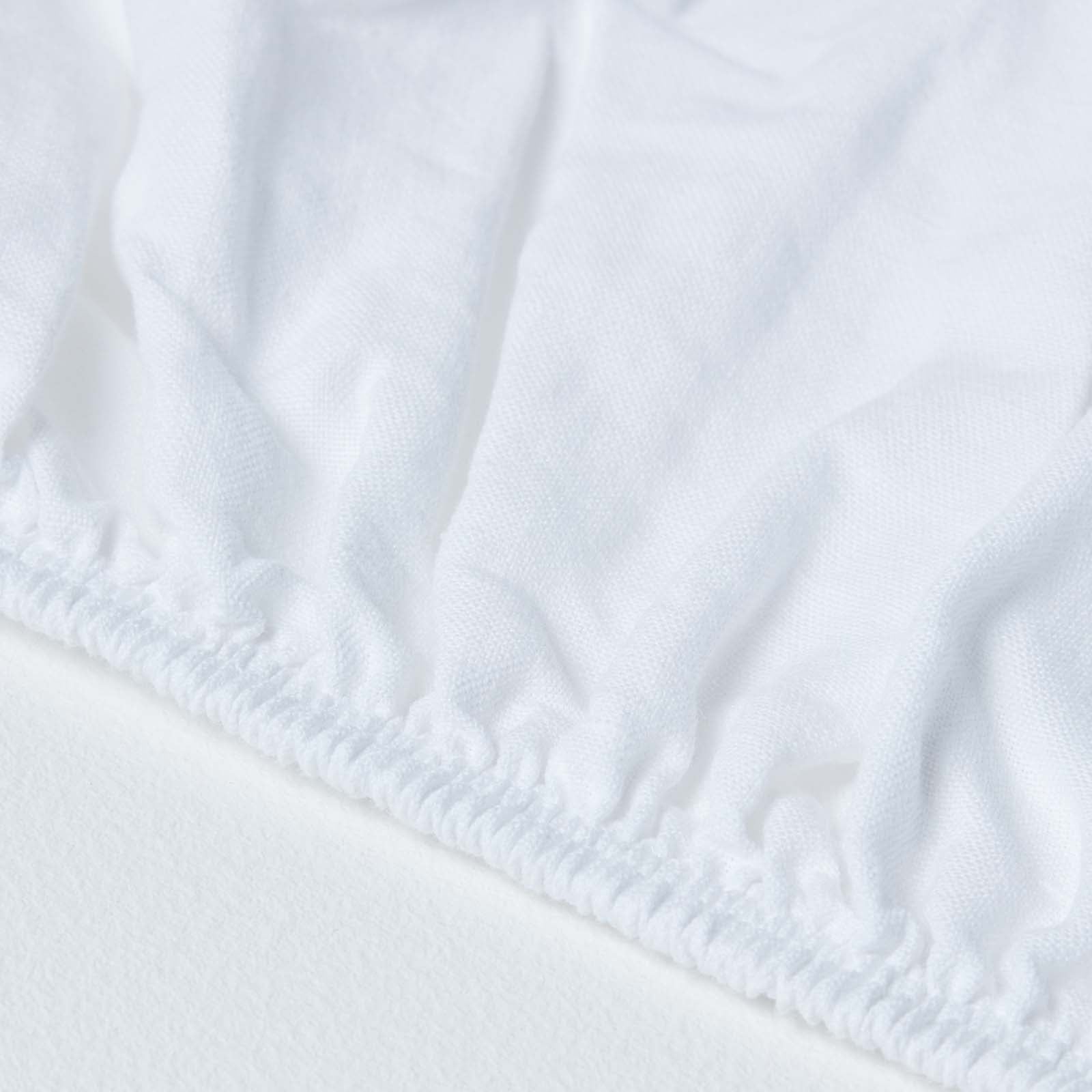 Luxury Linen Fitted Sheet | Double | White
