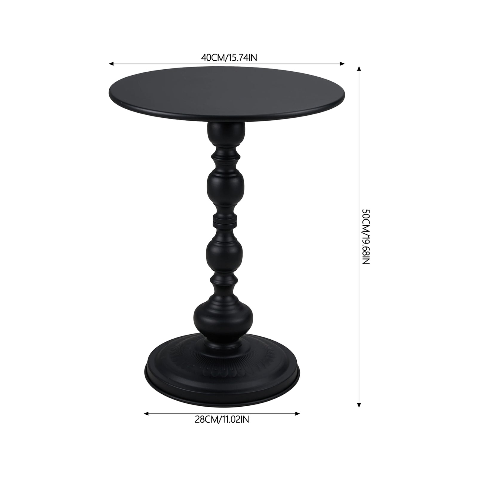 Breeins Vintage Cold-rolled Steel Round Side Table