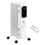 7/9/11fin Oil Filled Radiator Heater With 3 Heat Settings | Small | White