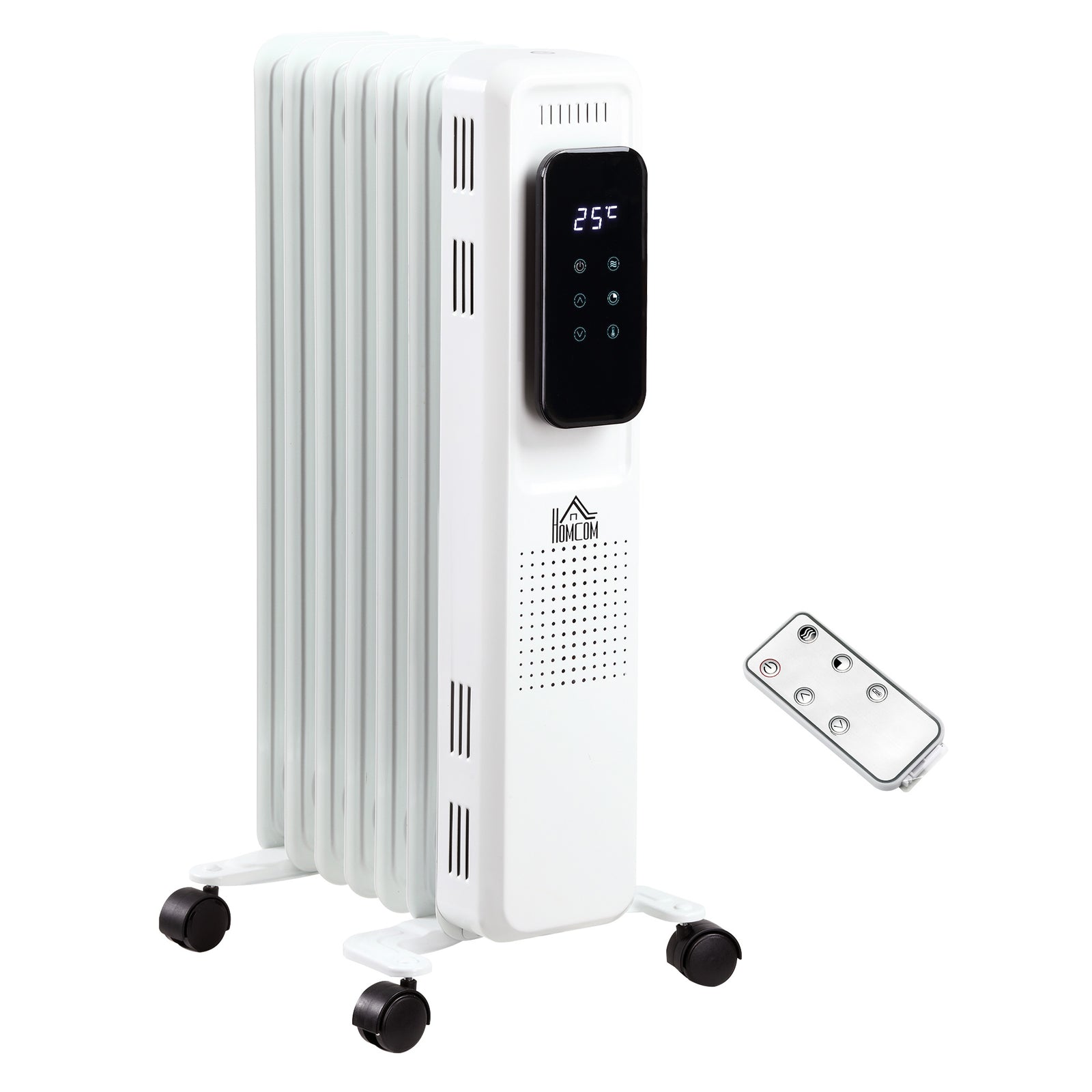 7/9/11fin Oil Filled Radiator Heater With 3 Heat Settings | Small | White