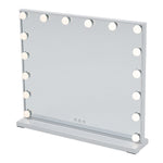 Metal Round Hollywood Vanity Mirror With Led Lights & Touch Screen Control