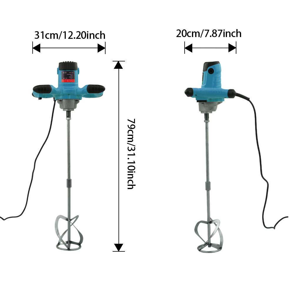 2100w Portable Electric Paddle Mixer | One Size | Blue