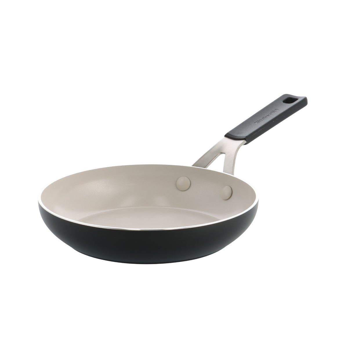 KitchenAid Cookware Coloured Aluminium Frying Pan, Pfas Free, Matt Black