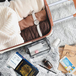 55x35x20cm Cabin Carry Bag Hard Shell Suitcase 100+ Airline Approved | Cabin | Cream