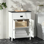 Bathroom Storage Unit With Drawer Double Door Cabinet