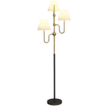 HOMCOM 3-light Floor Lamp, 165 Cm Tall Standing Lamp With Foot Switch