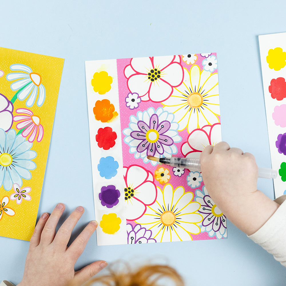 Paint-a-picture Set (Butterflies & Flowers) - 16-page Nature Painting Book