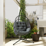 Hanging Egg Chair Set | Dark Gray