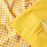 Cotton Gingham Check Throw | 150cm x 200cm | Yellow