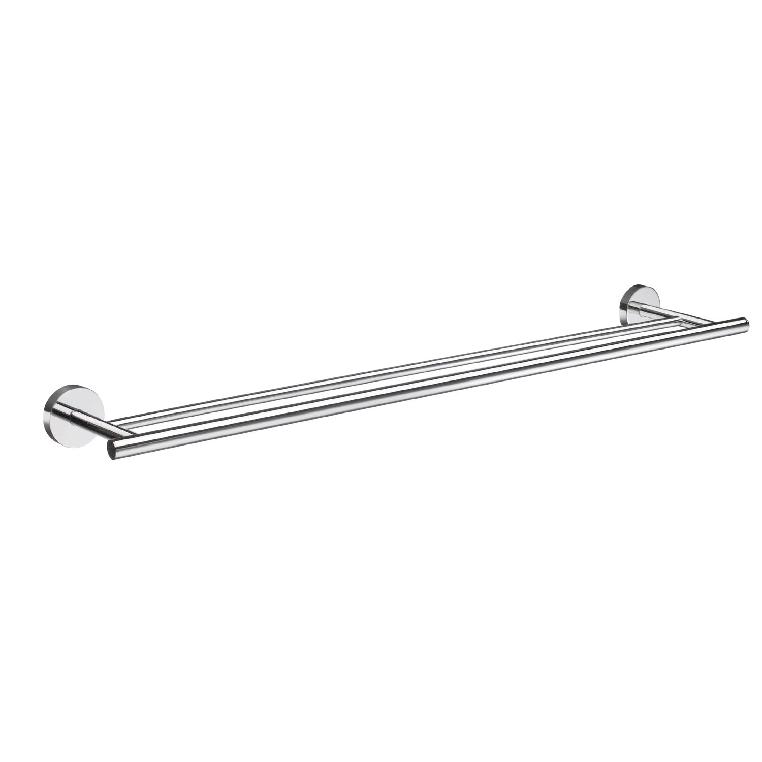 Towel Rail Wall Mounted Bathroom Storage Non Rust Brass | Double | Polished Chrome