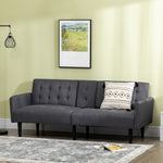 Upholstered Sofa Bed 3 Seater Home Theater With Storage