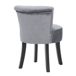 Modern Upholstered Buttoned Stool For Dressing Table
