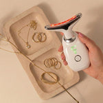 Ovey London Advanced Face & Neck Lifting Massager | Multi-functional Heat, LED & Vibration Device For Anti-aging & Firming