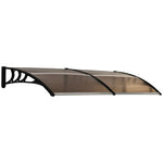 Outdoor Curved Window Canopy, 0.8x2m | Brown