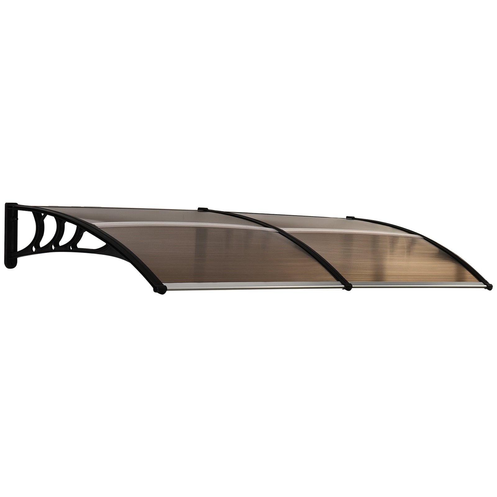 Outdoor Curved Window Canopy, 0.8x2m | Brown
