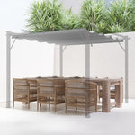 Pergola Shade Cover Replacement Canopy For 3/4 X 3(m) Pergola | Medium | Light Grey