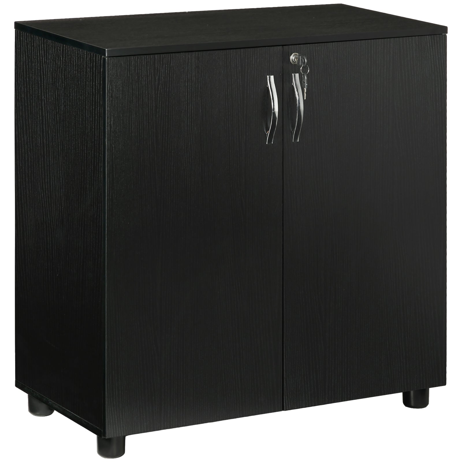 2 Tier Locking Office File Organisation With 2 Keys | One Size | Black