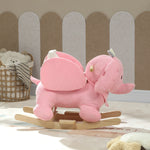 AIYAPLAY Kids Rocking Horse, Baby Ride On Rocker With Safety Belt, Pink