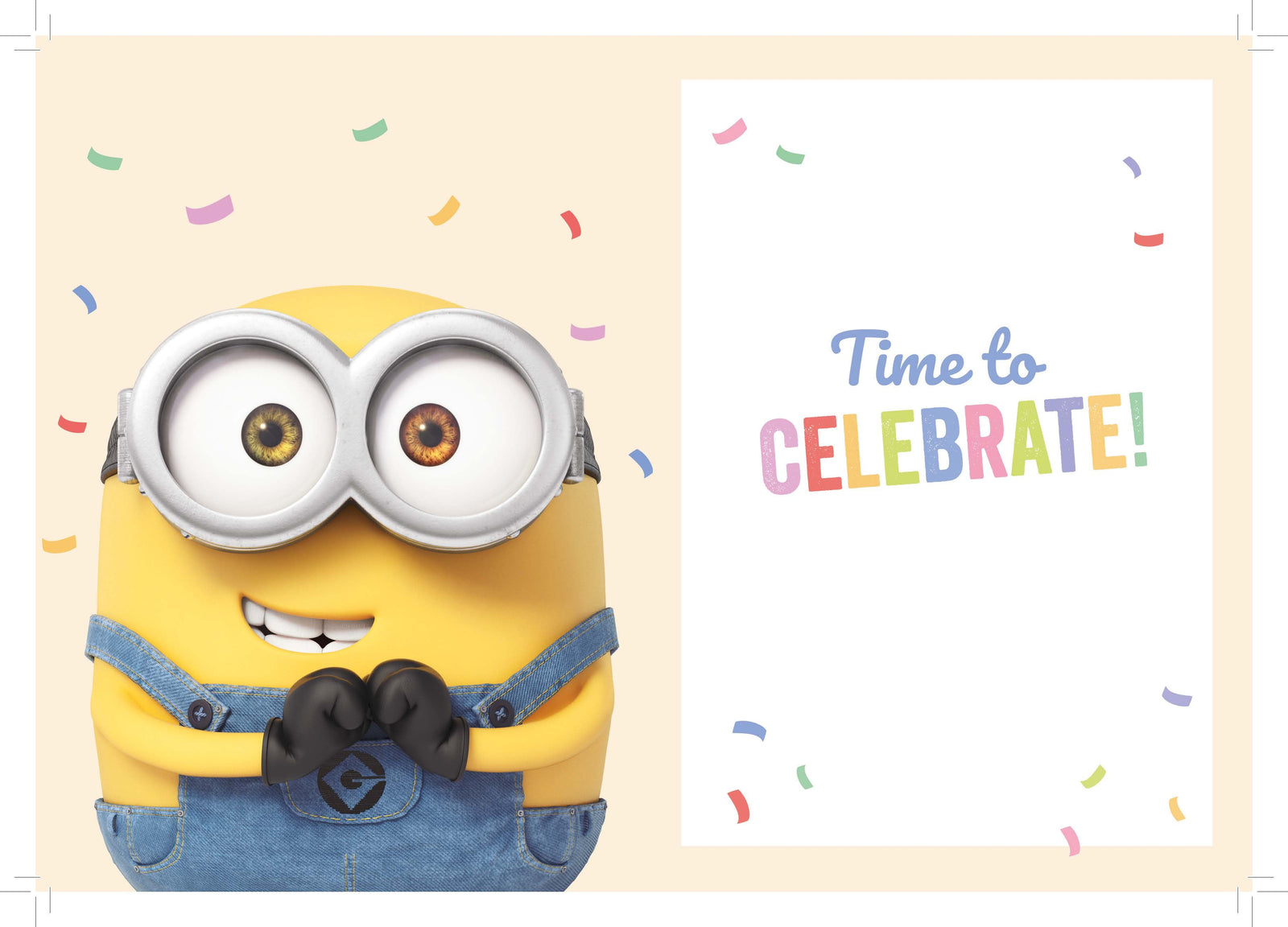 Despicable Me Minions 'you Did It' Congratulations Card Official Product