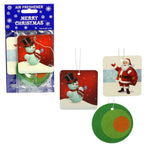 Merry Christmas Hanging Air Freshener Assorted 3pk For Home, Car & Office