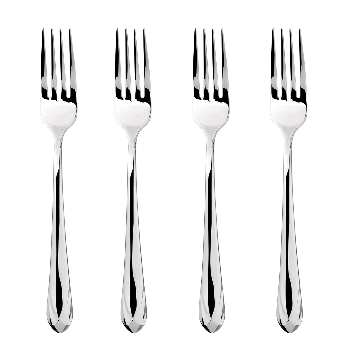Cutlery 18/8 Stainless Steel Dinner Fork 4pc Set Versailles | Set of 4 | Silver