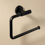 Towel Ring, Matt Black Wall-mounted 20cm Diameter Collection Architect S+